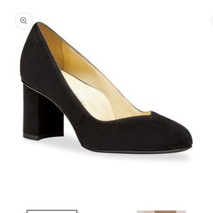 Sarah Flint Perfect Round Toe Pump 70, Black suede, Size 9, Perfect condition